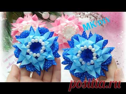 Изумительно Красивые/резиночки из ленты 4 см/DIY Hair Bow/Beautiful Ribbon Bow/Bow tutorial/Kanzashi