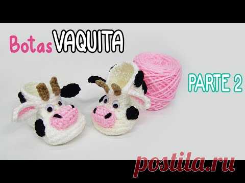 Botas VAQUITA a crochet - PARTE 2