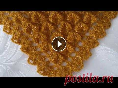Образец узора крючком.Шаль"Листопад".A sample of the crochet pattern.Shawl "Listopad". Самый идеальный подарок женщине к 8 Марта-это шаль,да ещё,если она связана твоими руками. Согреет в холод и защитит от знойных лучей в жару. Дополнит ...