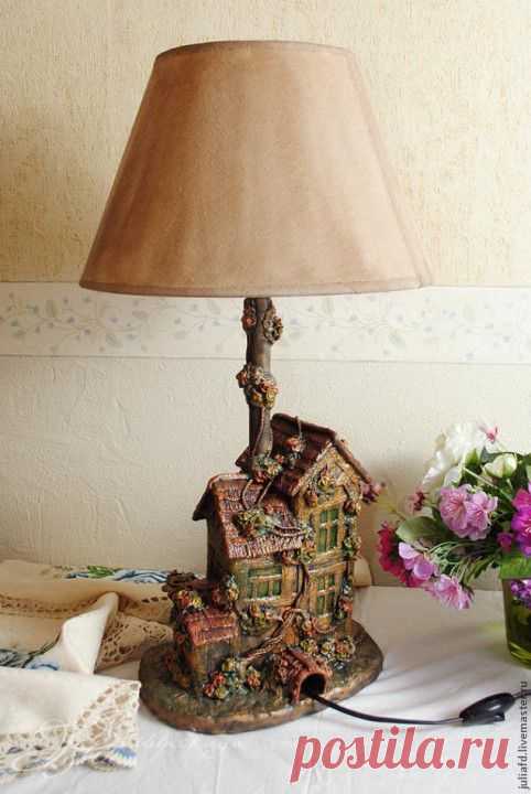 (+1) тема - Лампа-дом из того что под рукой. Автор Юлия | СВОИМИ РУКАМИ