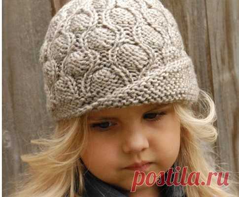Красивое вязание | Шляпка для девочки