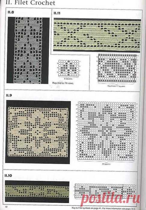 ФИЛЕЙНОЕ ВЯЗАНИЕ - ВЕЛИКОЕ МНОЖЕСТВО МОДЕЛЕЙ, СХЕМ И УЗОРОВ... очень много... красиво...
