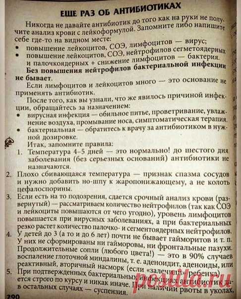 Целесообразность применения антибиотиков 

Актуальная тема в сезон простуд.