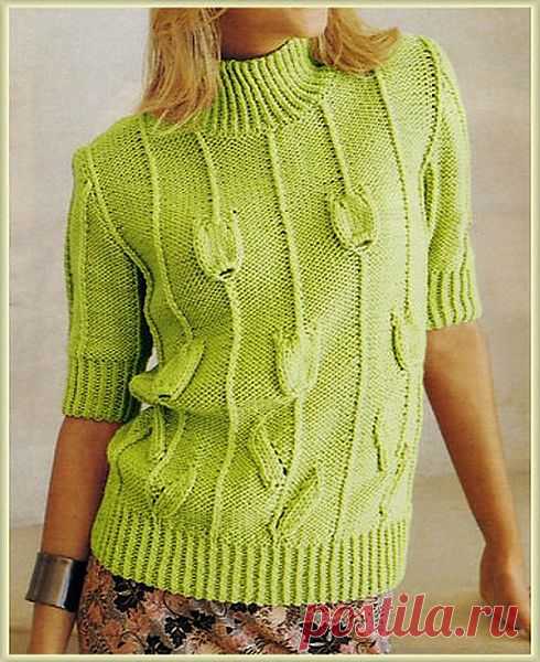 Пуловер с короткими рукавами 547 (Бержер)