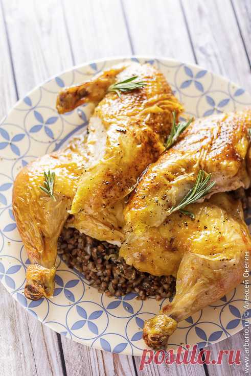 Рецепт курицы, фаршированной гречкой, в духовке | Кулинарные заметки Алексея Онегина