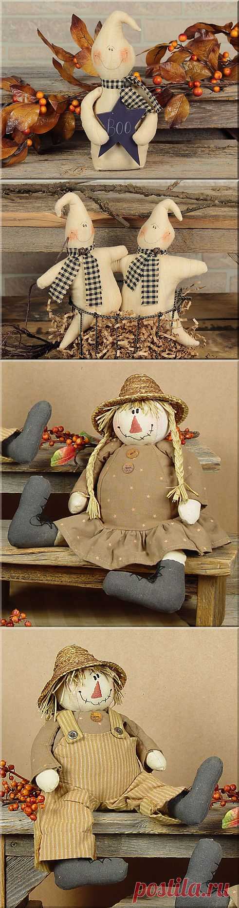 Примитивный домашний декор и подарки (куклы). Дизайнер Lisa Liffick.