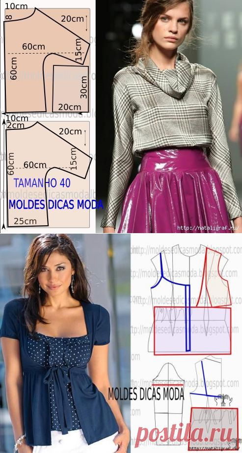 Моделирование: блузки, футболки
