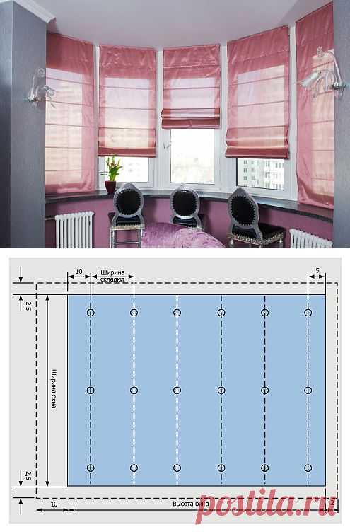 РИМСКИЕ ШТОРЫ - ПОШАГОВОЕ РУКОВОДСТВО.