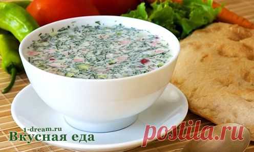 Рецепт окрошки на кефире - Вкусная еда