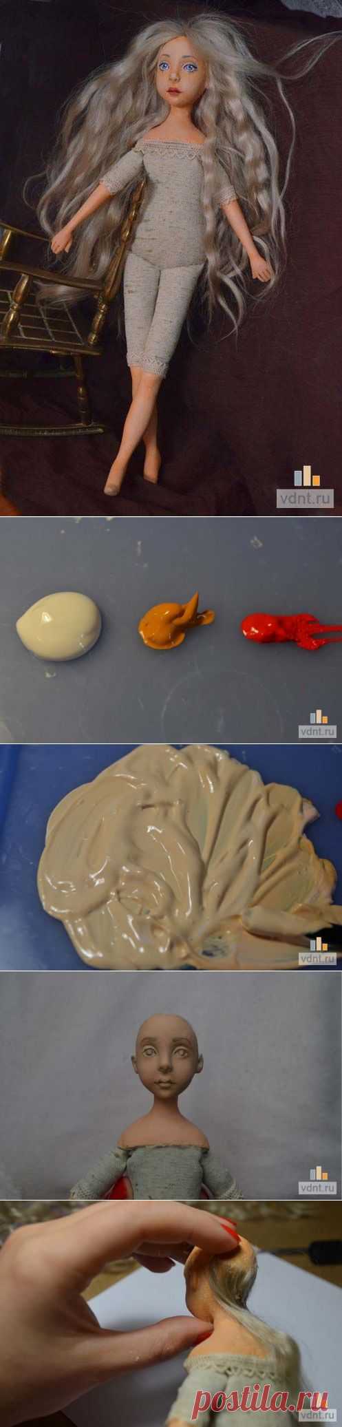 МК Лепка куклы-болтушки из полимерной глины 3-ч