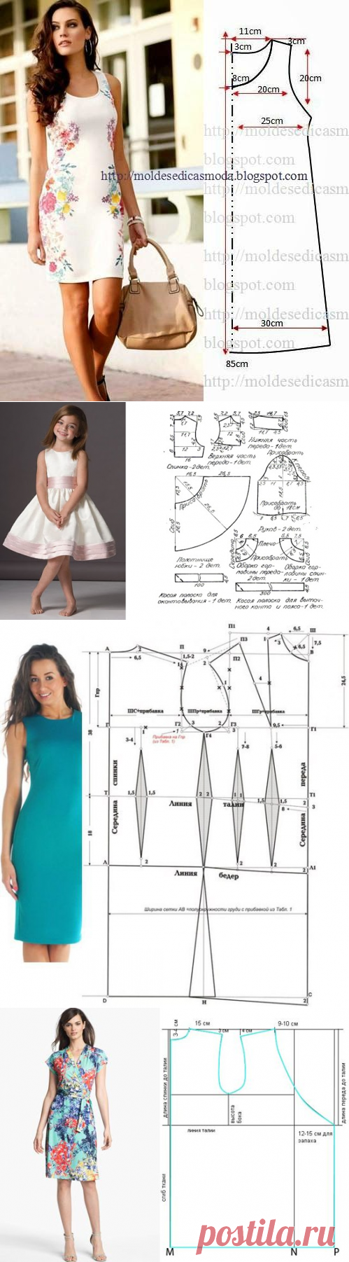 Простые выкройки летних платьев 5