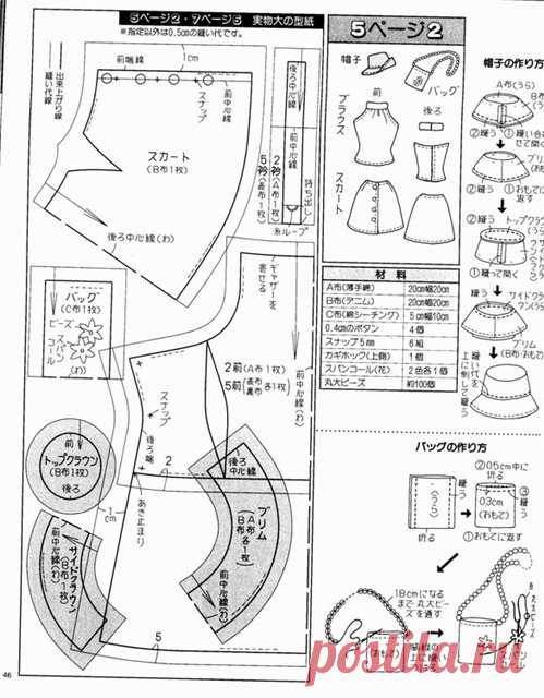 Кукольный форум » Выкройки одежды для кукол, Выкройки для всех кукол. » Кукольный форум