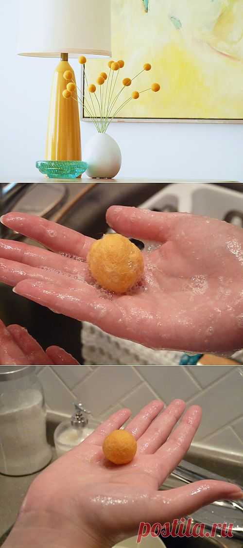 diy project: felt craspedia (a.k.a. billy buttons) | Design*Sponge