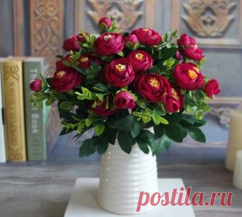 Искусственные цветы пионы на Алиэкспресс | aliexpress-obzor.ru