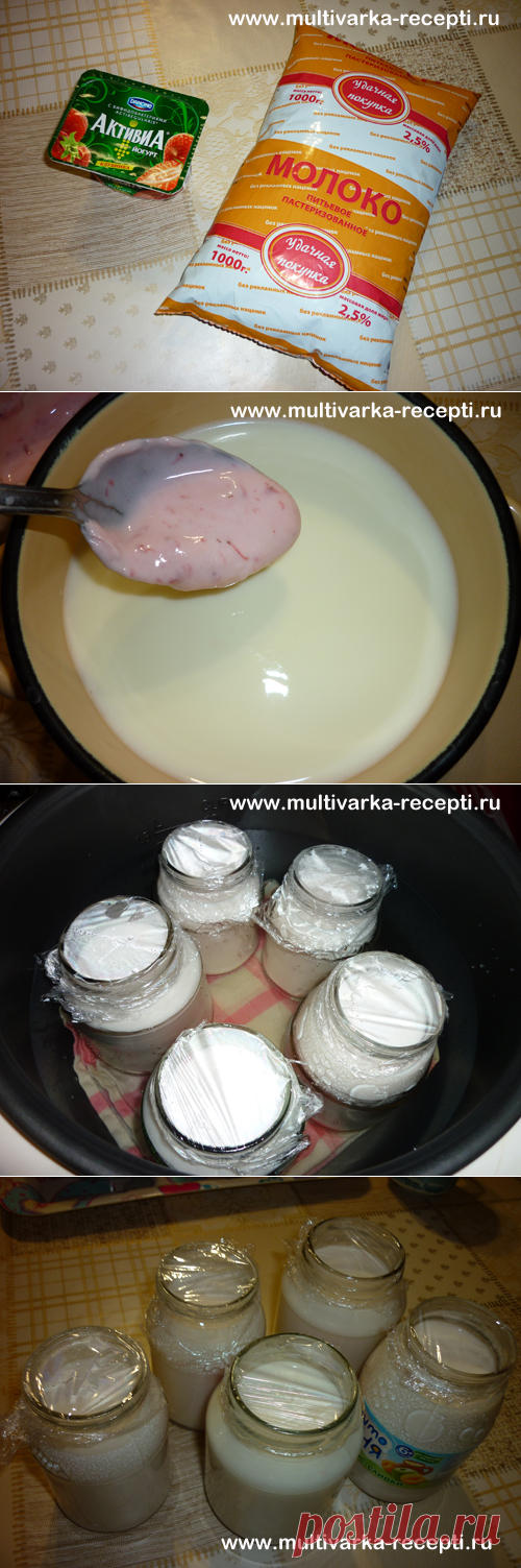 Рецепт йогурта в мультиварке панасоник