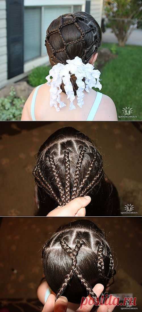 "Королевские" причёски для девочек (подробные фото-инструкции).