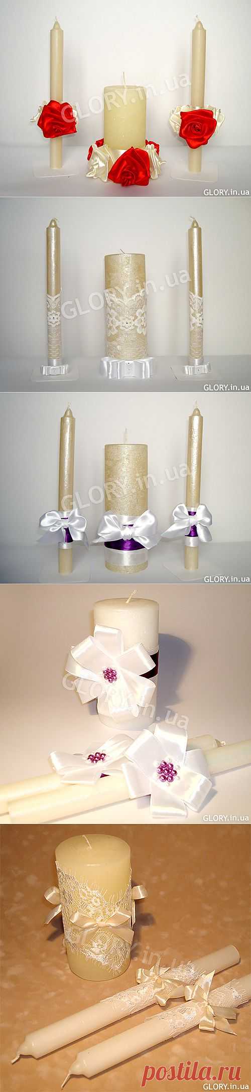 Свадебные свечи для ритуала. Декоративные свечи. | GLORY.in.ua