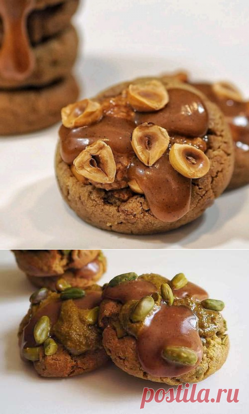 Рецепт карамельного орехового печенья, свежий и нежный