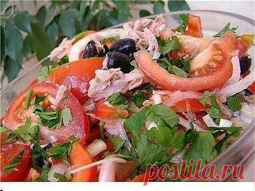 салаты с тунцом и овощами, ооо-чень вкусный!!!!