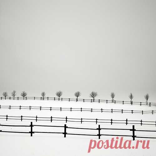 Холодный черно-белый минимализм в пейзажах Josef Hoflehner +34 » Фотоблоги России