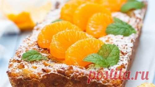 Пирог с мандаринами в духовке – 10 рецептов с фото пошагово