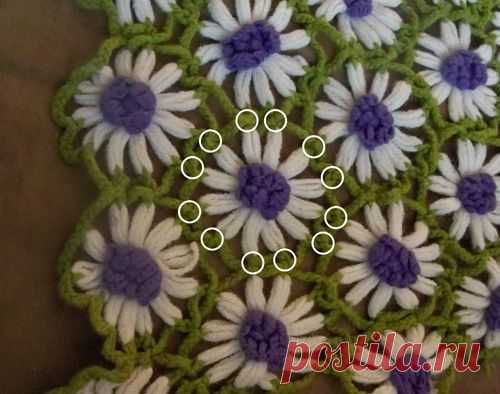 Плед "полевые цветы"
Daisy Blanket Demystified » Hello Speckless // crochet-craft-nest