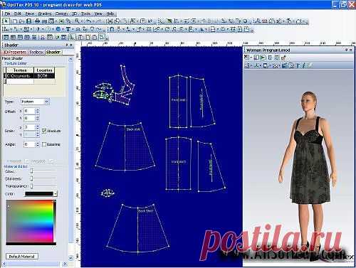 Optitex 10- программа для создания выкроек одежды .