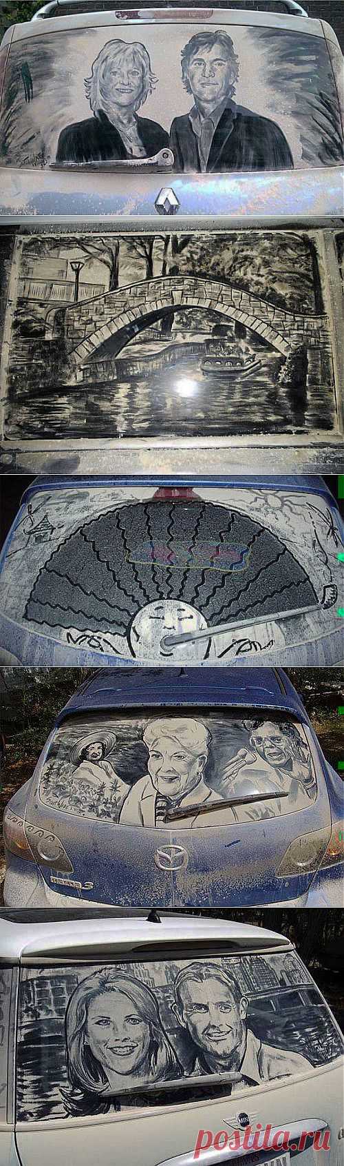 (+1) - "Грязное искусство" — рисунки на автомобилях | МАСТЕРА