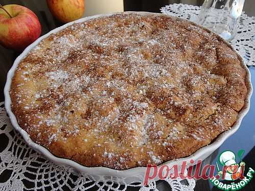 Яблочно-клюквенный пирог из кукурузной муки - кулинарный рецепт