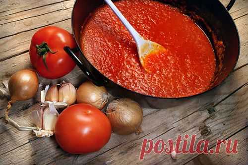 Томатно-луковый соус-заготовка / Простые рецепты