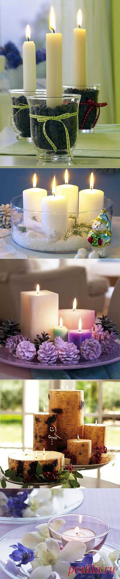 Тепло и уют: свечи в интерьере | Интерьер и Дизайн