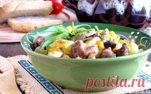 Жаркое в горшочках с белыми грибами и свининой | Кулинарные рецепты от «Едим дома!»