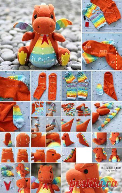 40 мини мастер-классов игрушек из носков! И более 60 идей для вдохновения! |