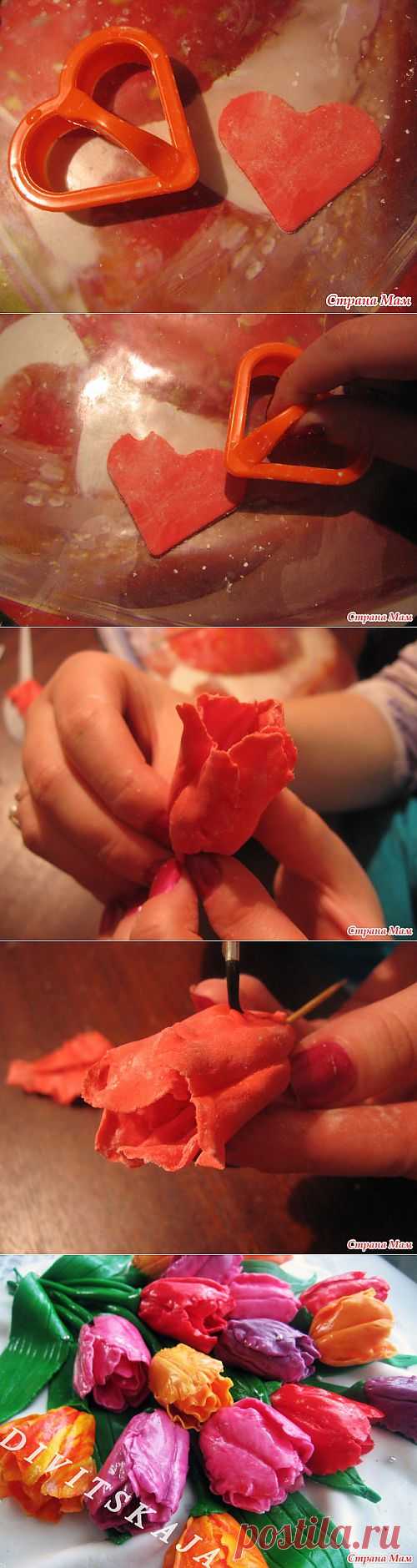 Тюльпаны из мастики МК: Домашнее хозяйство - Страна Мам