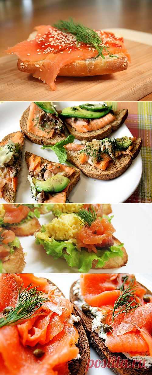7 рецептов бутербродов с лососем на каждый день / Простые рецепты