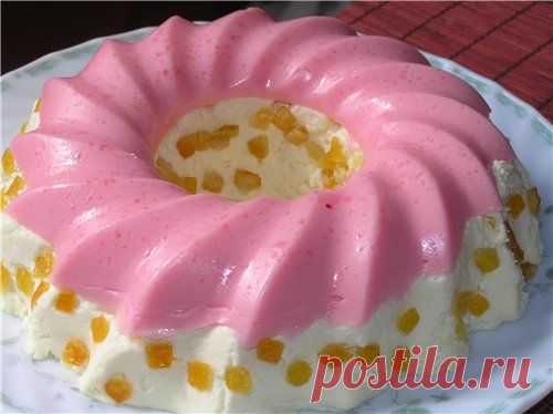 Обалденный творожно-желейный торт