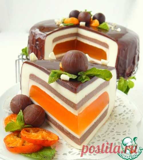 Шоколадно-мандариновый торт "Вкус праздника"