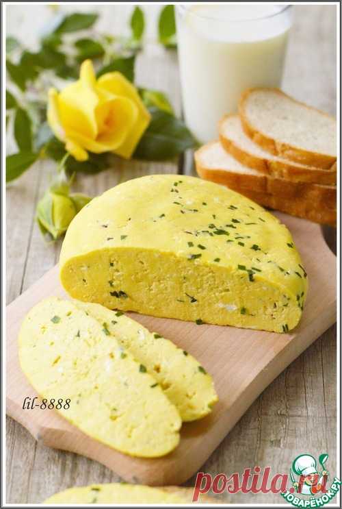 Домашний сыр с зеленым луком и тмином - кулинарный рецепт