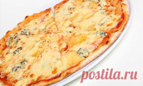 Рецепт итальянской пиццы «4 сыра» (Pizza ai quattro formaggi) / Простые рецепты