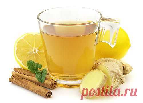 Имбирный чай от простуды и для похудения | Рецепты