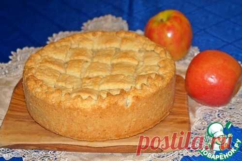Яблочный пирог с заварным кремом - кулинарный рецепт