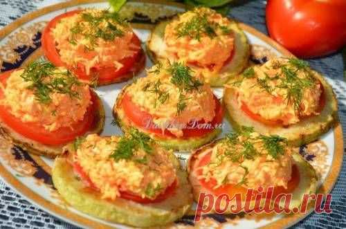 Кабачки в духовке с помидорами и сыром - рецепт с фото / Простые рецепты