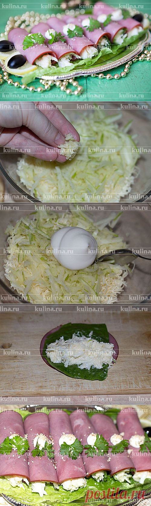 Рулетики с сыром – рецепт приготовления с фото от Kulina.Ru