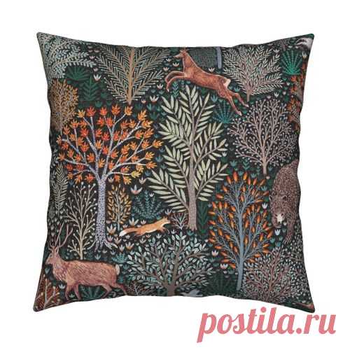 Rustic Fall - Forest animals - les animaux de la fôret fabric - rebecca_reck_art - Spoonflower