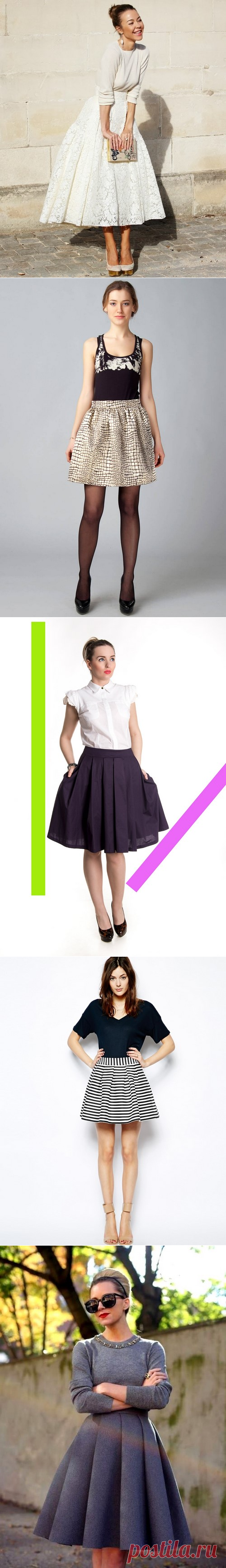 Юбка колокол - модные юбки колокол короткие, миди, длинные, юбка колокол - выкройка | topxstyle.ru