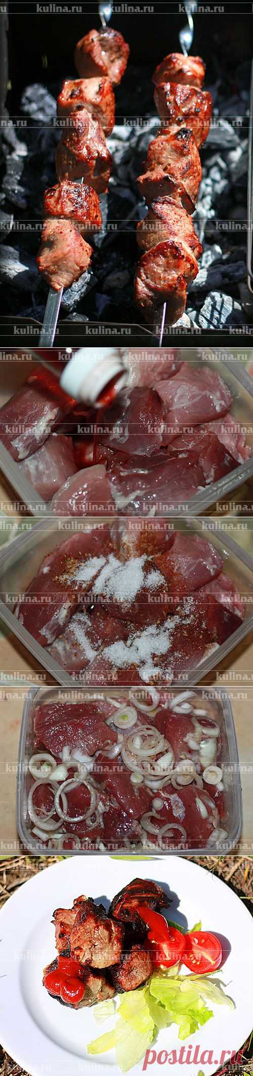 Шашлык из свинины в винном уксусе – рецепт приготовления с фото от Kulina.Ru