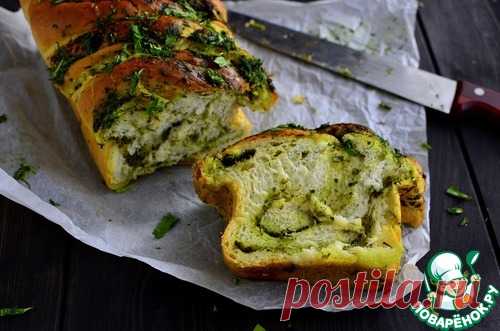 Хлеб чесночный с зеленью - кулинарный рецепт