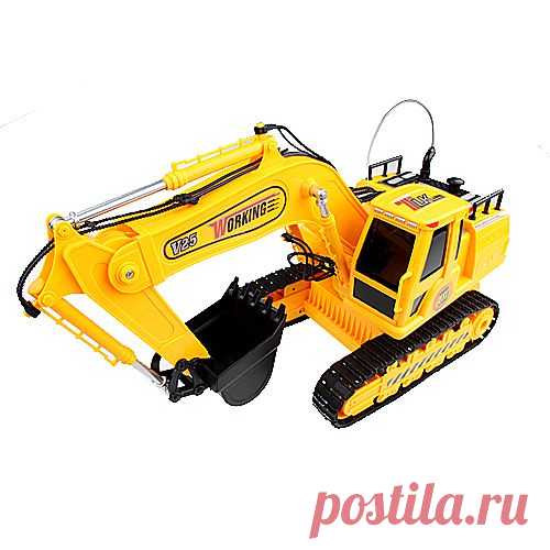 Wireless RC Remote Control Rechargeable Excavator Toy
