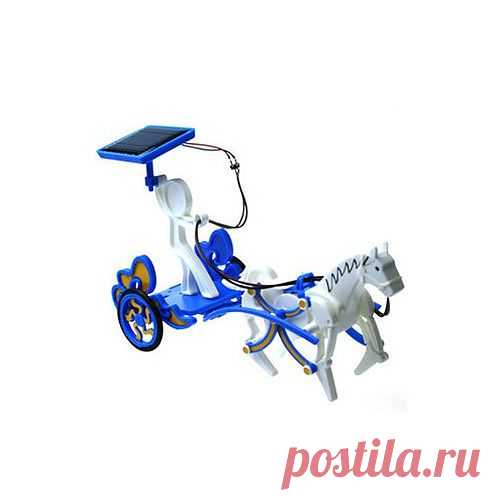 DIY 3 in 1 Toy Robot Horse Educational Solar Power Kit Pegasus Horse Trainer Chariot