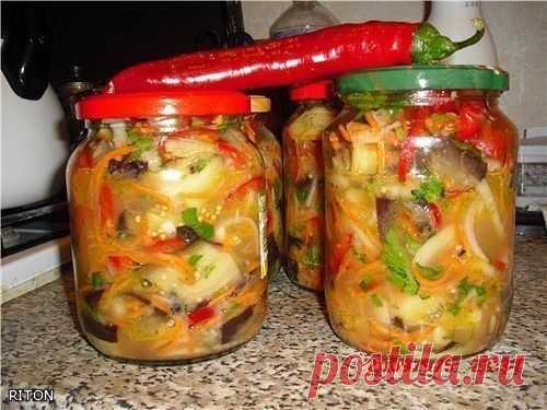 Баклажанный салат " овощное безумие " - Простые рецепты Овкусе.ру